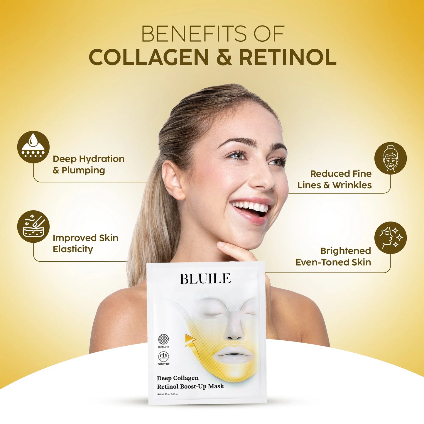 Deep Collagen Retinol Lift-Up Mask - 4 Sheet Pack