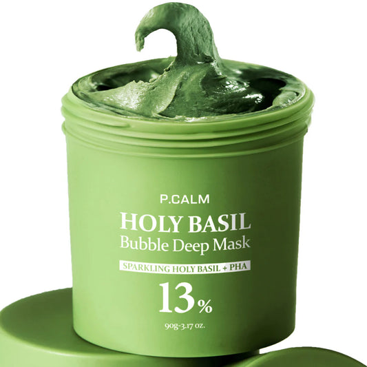 Holy Basil Sparking Bubble Mask - Korean Clay Mask